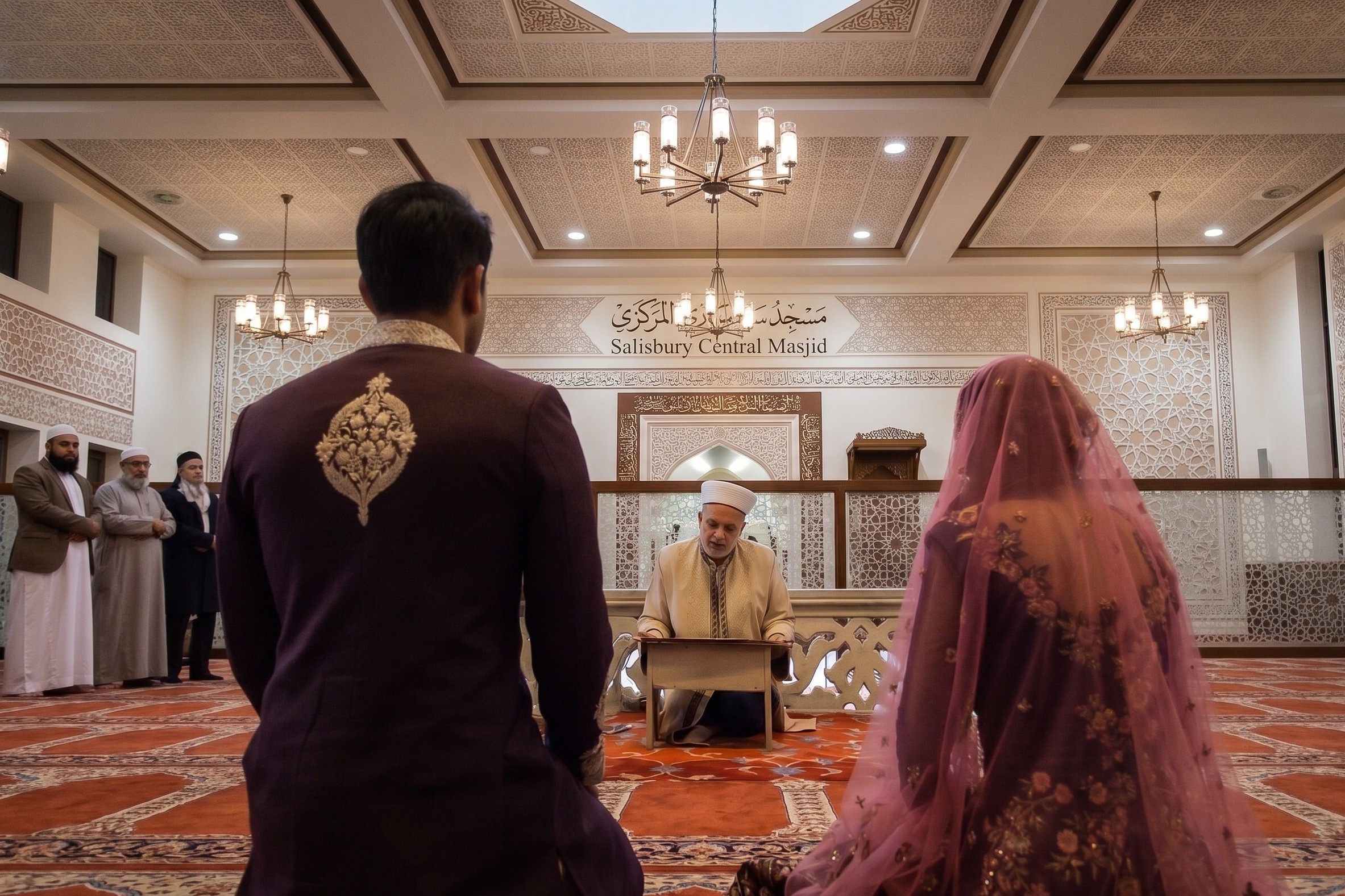 Nikah ceremony at Salisbury Central Masjid